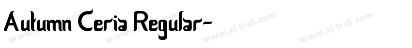 Autumn Ceria Regular字体转换